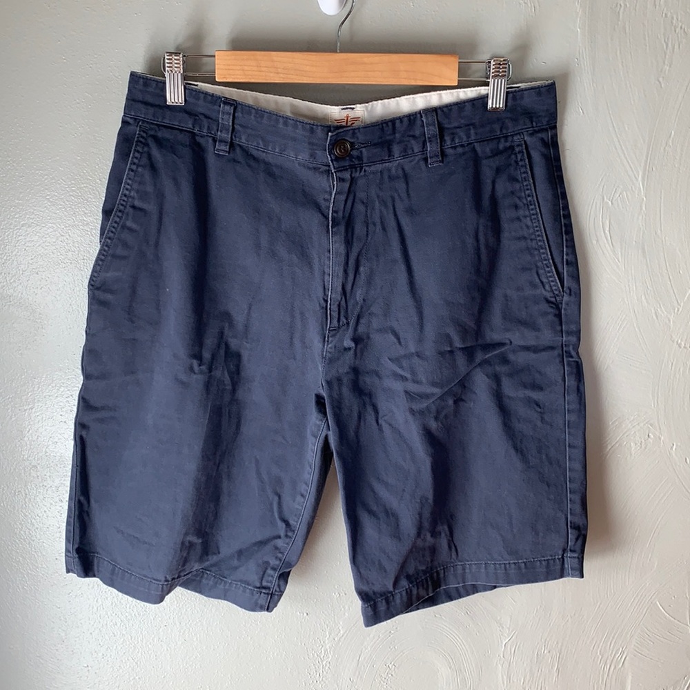 Dockers navy blue flat front 10” inseam shorts